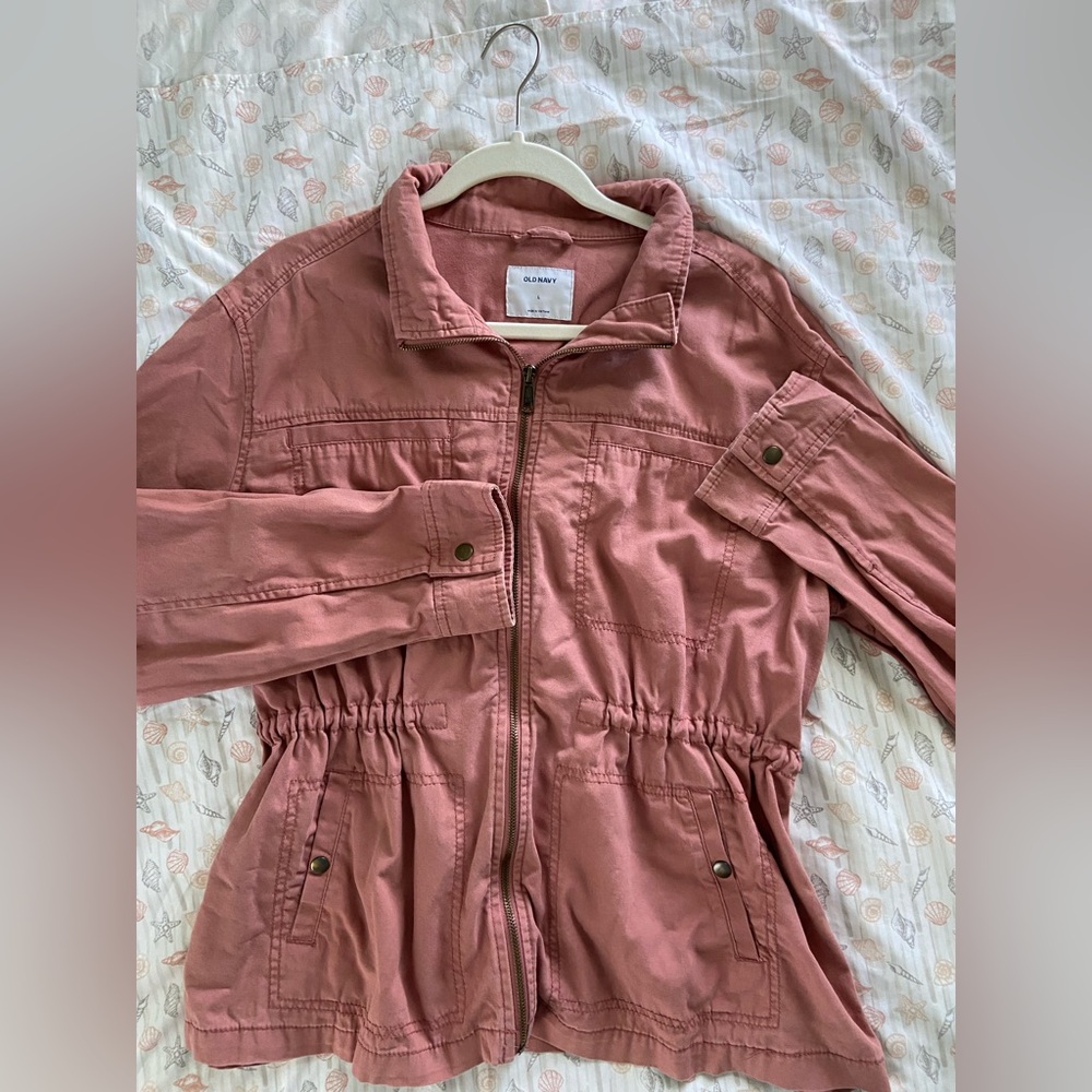 Old Navy Women's Dusty Rose Utility Jacket